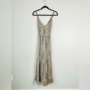 Cupshe Black and White Polka Dot Maxi Dress size Small